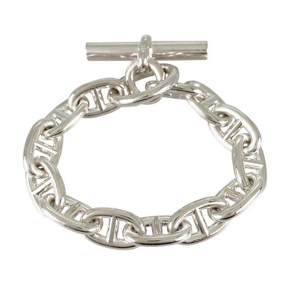 HERMES Chaine d'Ancre MM Silver Bracelet - Picture 9 of 10